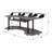 83" Dark Oak Desk - Functional Storage & Style Music Recording Black Construction