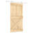 Vidaxl Sliding Door With Hardware Set 33.5X82.7" Solid Wood Pine-116488429-116488432