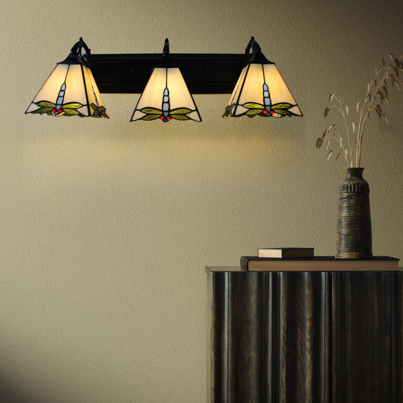Caldina 3-Light Tiffany Style Wall Sconce Lamp