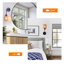 Farmhouse Rattan Dimmable Armed Sconce