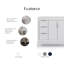 Ensemble de meuble-lavabo simple 48 "avec robinet Elizabeth-181387919-181387916
