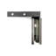  Charnière de porte de douche à fixation murale en verre avec support en «L» réversible Prestige et étain brossé 5 degrés Prestige Series-224773581