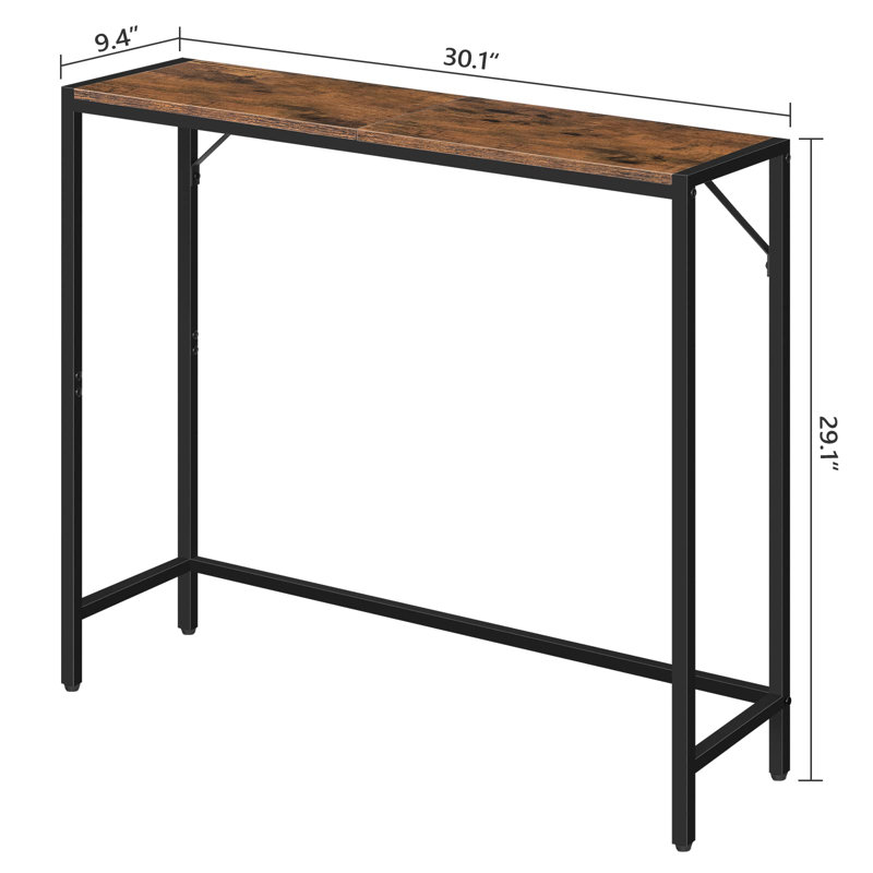 Cheverly 30.1'' Console Table, Rustic Brown