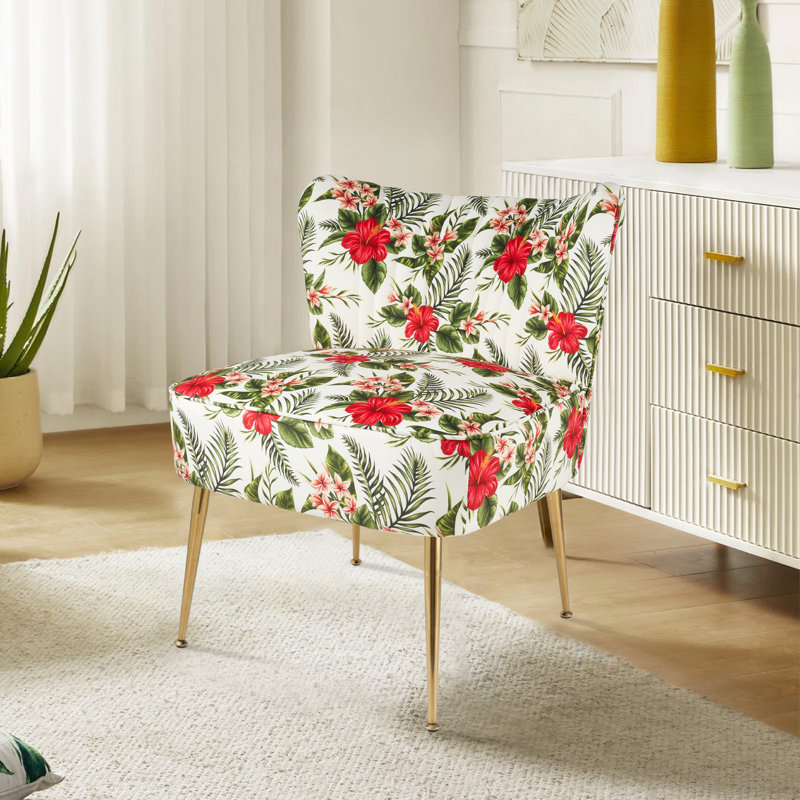 Fauteuil d'appoint Arxhira, Vert et rouge