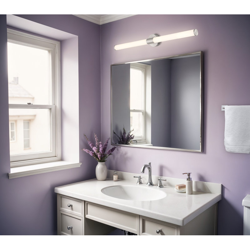 Éclairage à DEL à intensité variable pour meuble-lavabo, Acier