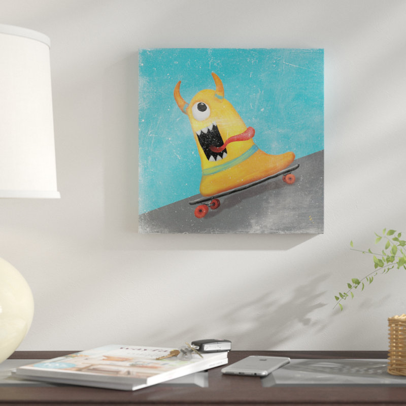 « xtreme monstres iv », impression sur toile, H 12 po x l 12 po x P 0,75 po, Toile tendue, Aucun mat