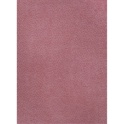 Leopardess Dusty Rose Hand-Tufted Responsible Wool Rug