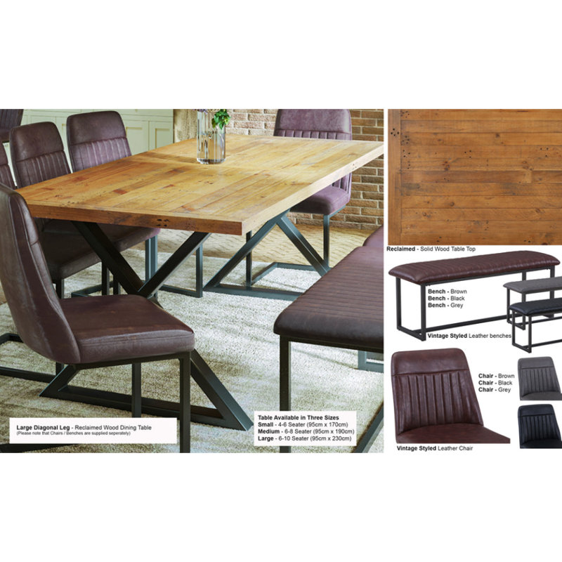 Abrew Dining Table, 74 x 230 x 95 cm