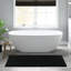 Tapis pour salle de bain réversible 100% coton 3000 g / m² noir 24 po x 44 po - lisse et dense, lavable à la machine, option antidérapante confortable, facile d'entretien,-959626314