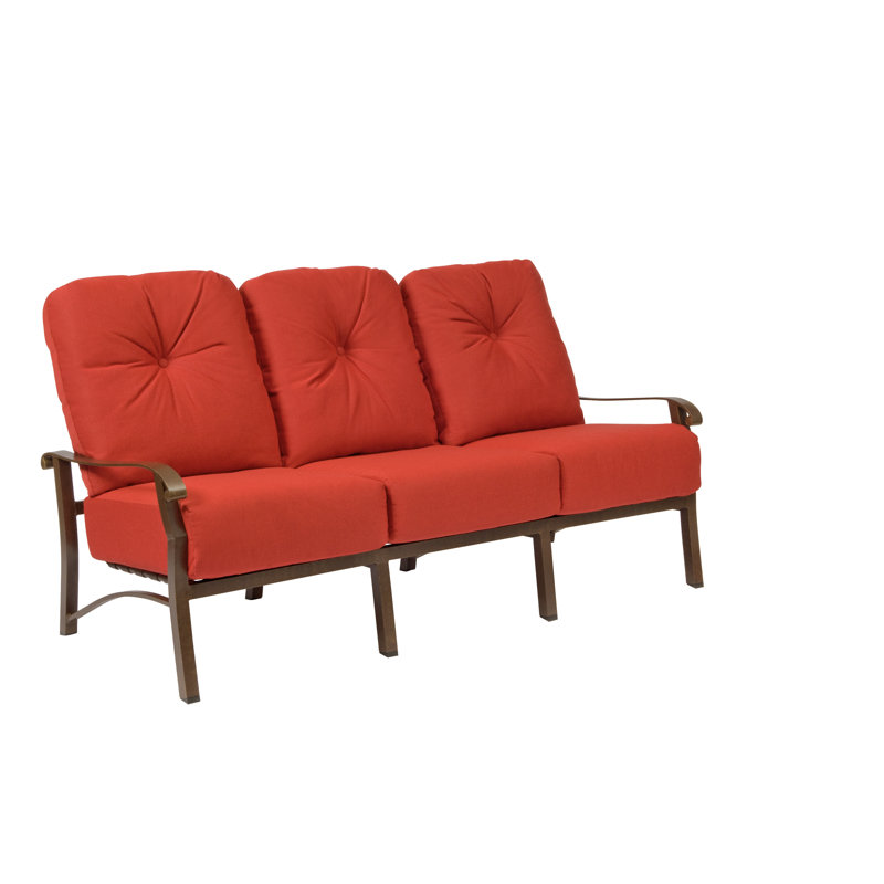 Outdoor 3 - Seat Patio Sofa, Canvas Heather Beige Sunbrella® Canvas