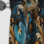 Rideau à motif floral industriel chic et motif cachemire III - 1 panneau-107547535