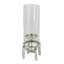 Porte-bougie Rexy Hurricane, pieds argentés minimalistes, verre transparent 16 po