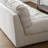 White Polyester Standard Sofa cushion Loveseat