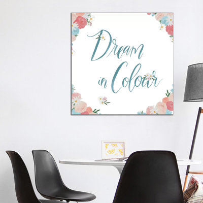 Spirit Stallion IV, Blush And Teal by James Wiens - Wrapped Canvas Print