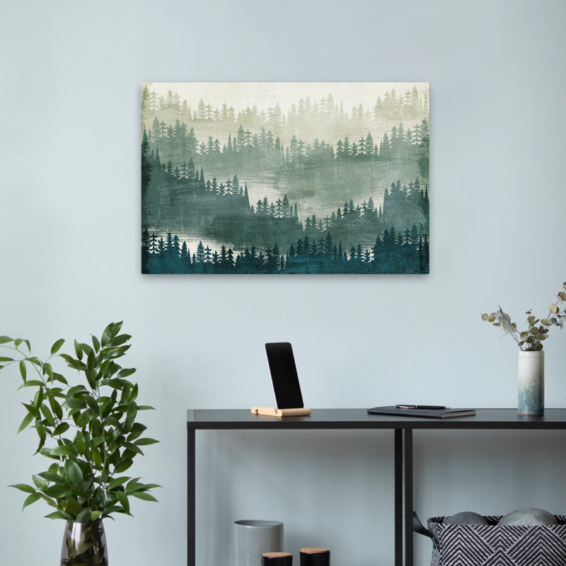 Paysage de montagne traditionnel, H 24 po x l 16 po