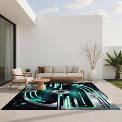 Tapis intérieur et extérieur Galaxy Helix