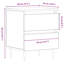 40cm W Manufactured Wood Bedside Table