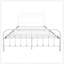 Structure de lit plateforme robuste en métal de style victorien, rangement sous le lit et aucun sommier requis pour les chambres de taille grand