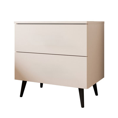 Nassawadox 55cm W Metal Bedside Table