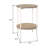 Kamryn Round Wood & Metal Modern Accent Table-256271950-256271947