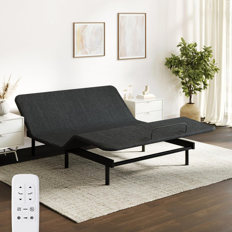 Base réglable - Grand lit - Inclinaison de la tête et des pieds - Télécommande sans fil avec mémoire