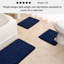 Contour Bath Rug Memory Foam Mat 3D Pebble 20”L x 20”W-56089424