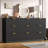 Fluted Drawers Dresser for Bedroom, 67" Wide Modern Chest of Drawers with Metal Handle, Storage Organizer and Dresser TV Stand for Bedroom, Living Room, Hallway-1971700131-1969178807