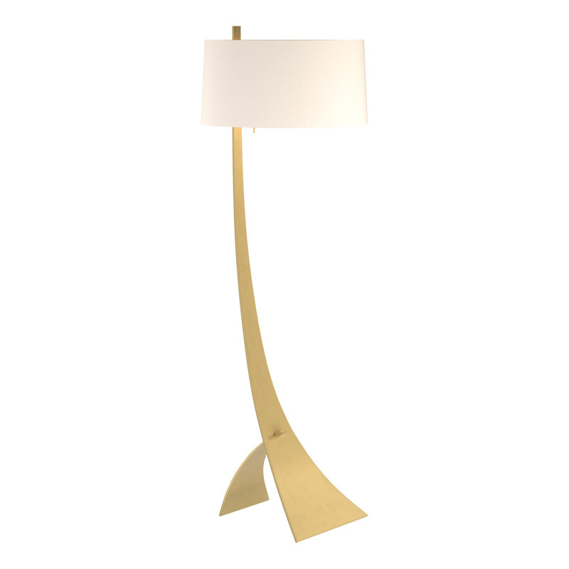 Stasis 58.5" Novelty Floor Lamp, Modern Brass