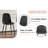 Modern Minimalist Dining Chair Set - Stable And Comfortable.Modern Mid-Century Style Upholstered Side Chairs,Spoon Shaped Chairs With Metal Legs.-95253657