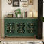 Banc de rangement vert en bois manufacturé-1941601156