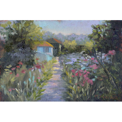 Monets Garden V - Wrapped Canvas Painting