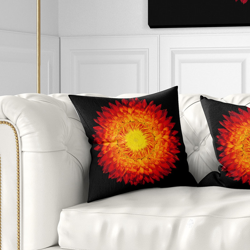 Coussin imprimé floral Everlast, 16 po x 1 po, Coussin décoratif