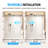 56–60" W X 76" H Frameless Sliding Shower Door 3/8”(10mm) Tempered Glass And Stainless Steel Hardware, Matte Black-123350101