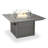 POLYWOOD Modern Curveback Adirondack 5-Piece Conversation Set with Fire Pit Table-39378488
