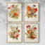 «Antique Floral Bouquet I», ensemble de 4-825817076-825817079