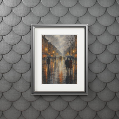 Clinger Single Picture Frame Print