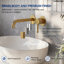 Robinet de salle de bain mural, robinet de salle de bain monocommande avec bonde-125423836