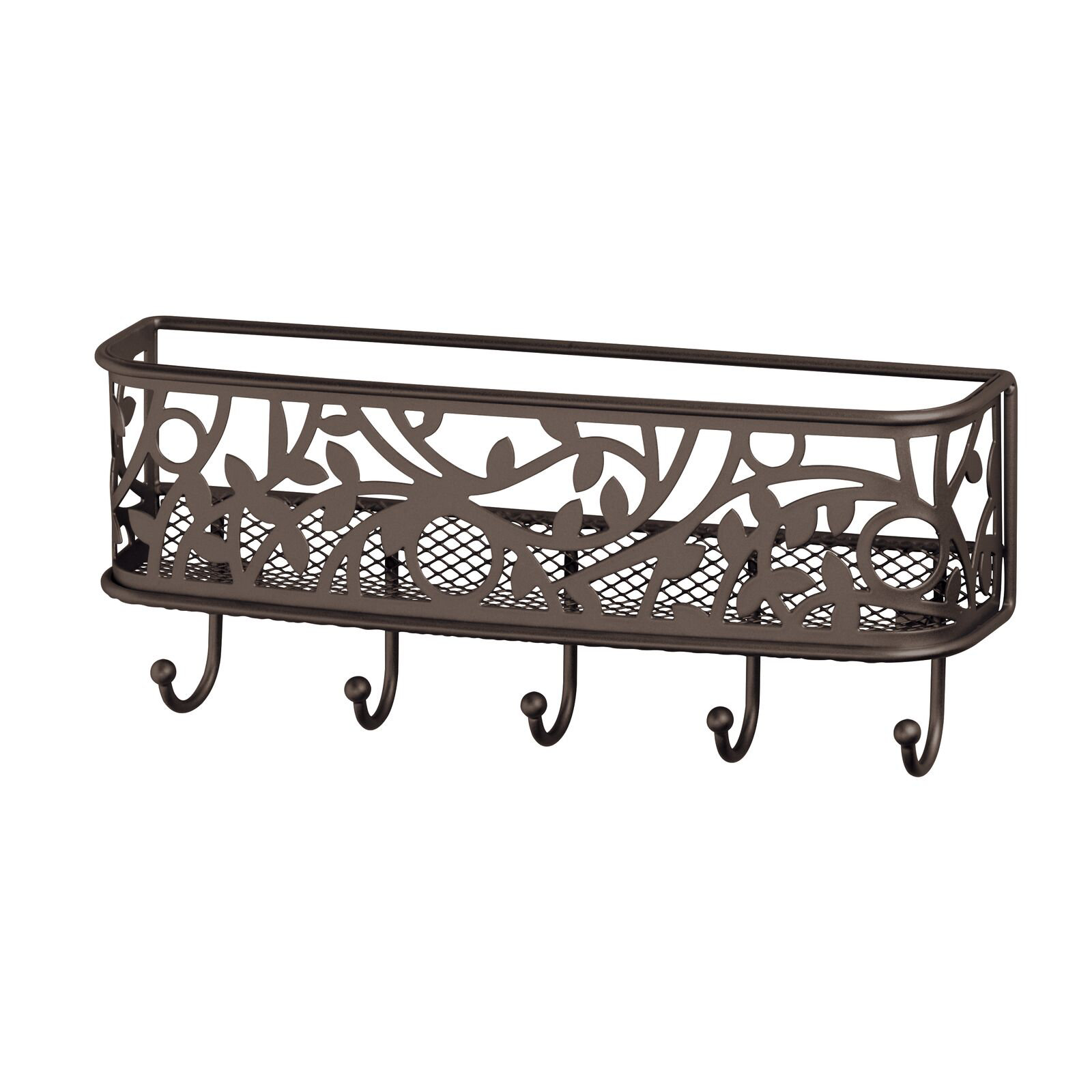 mDesign Metal Wall Mount Entryway Storage, Mail Sorter Basket Wayfair