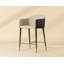 Kylin Upholstered Stool with Metal Frame