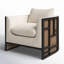 Fauteuil demi-tonneau en polyester 31,5 po Isidor-120199910-87081487