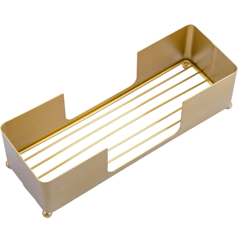 Porte-serviettes en papier plié moderne en métal de couleur laiton, ensemble de 2