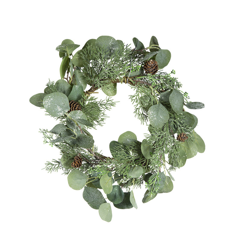 Eucalyptus Candle Ring, Green
