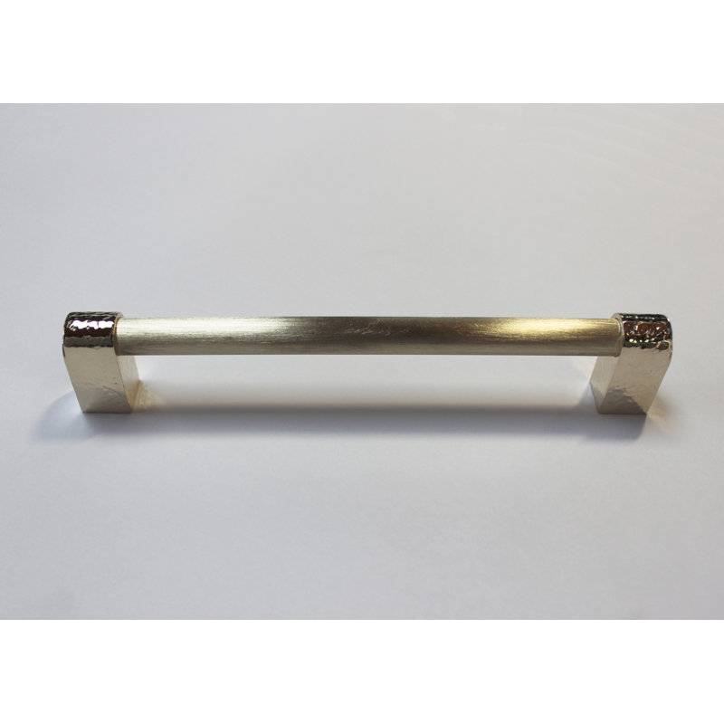 Lunar Eclipse Bar / Handle Pull, 3 5/8", Hand Hammered Brass
