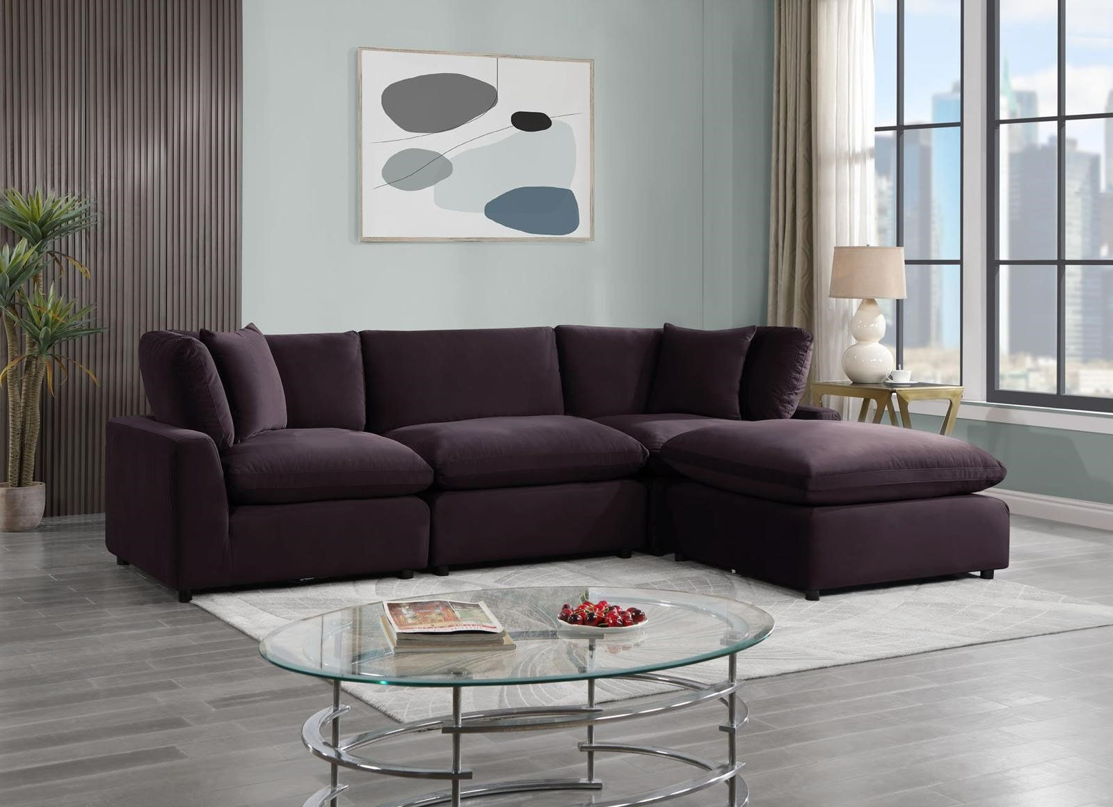 Cream modular online sectional