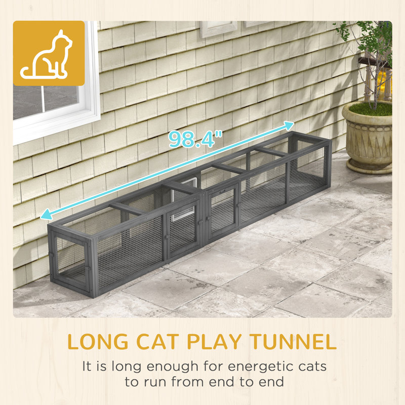 Cat Play Tunnel For Cats To Go Outside Tucker Murphy Pet™ Cat