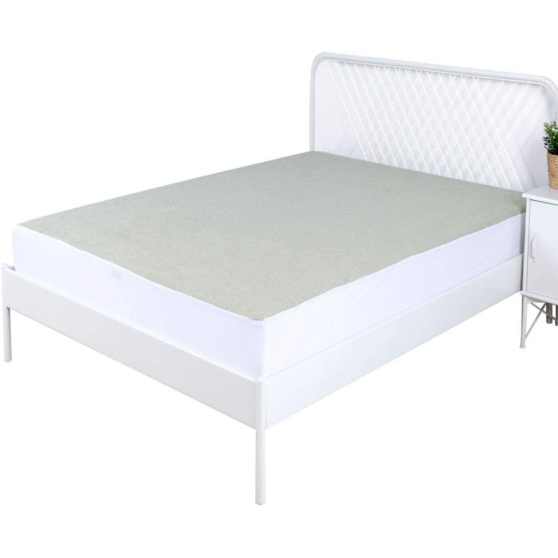 Adreille Copper Infused Bamboo Terry Waterproof Mattress Protector - King Size, 153 x 200 cm