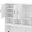 Lit escamotable simple avec placard, tiroirs et bureau-107727057
