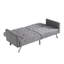 Surface de vie polyvalente et pliante grise pour un lit convertible compact-1508848065