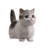 Sitting Cat Kitten Statue-Gray-116323228