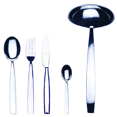 Ensemble de couverts Med méditerranea avec couteaux H / H - 48 pièces - Acier inoxydable